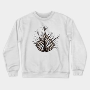 Hairy Leaf Abstract Botanical Art Crewneck Sweatshirt